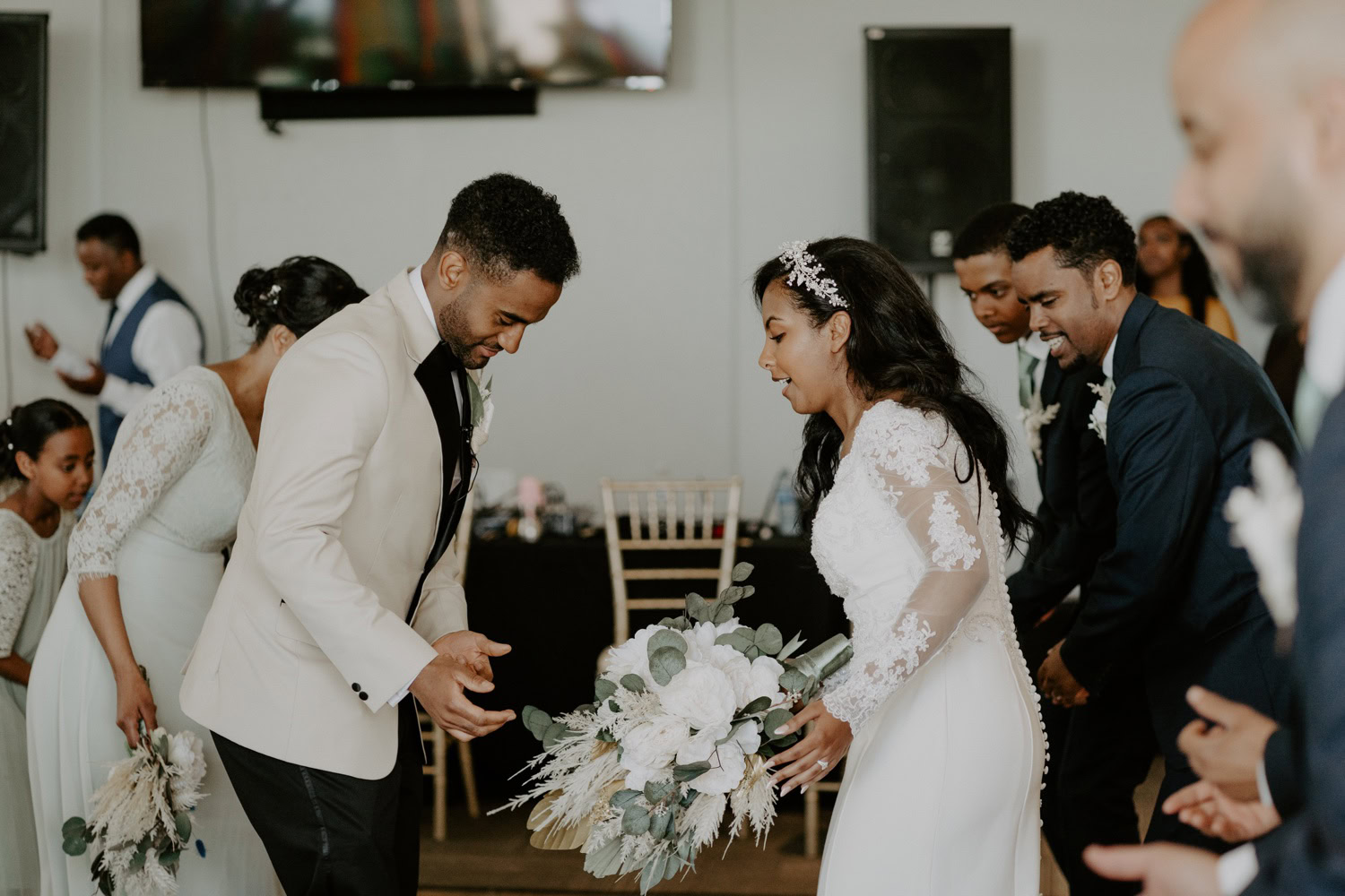colourful Ethiopian wedding in edmonton