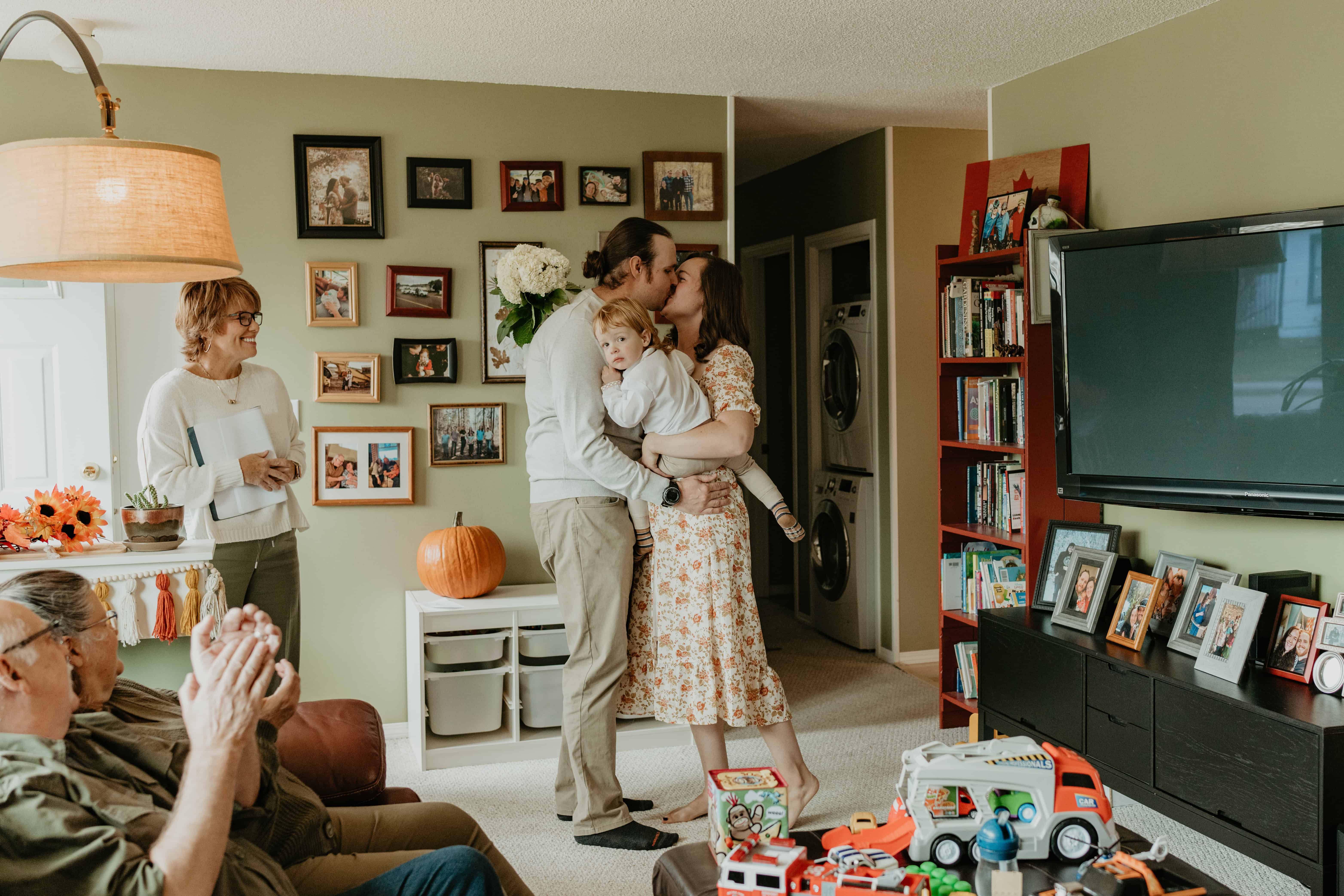 surprise in home elopement