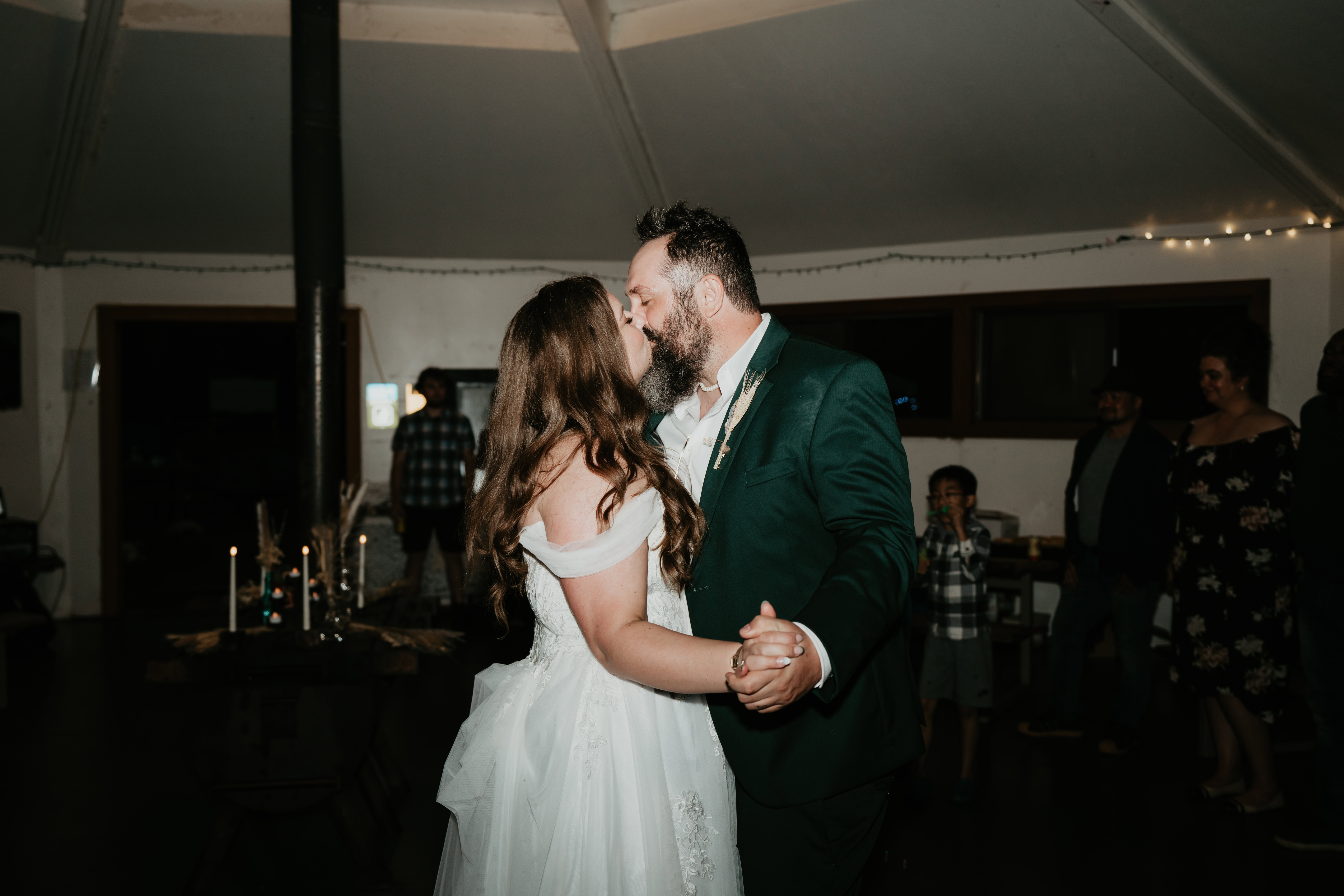 first dance flash photography candid