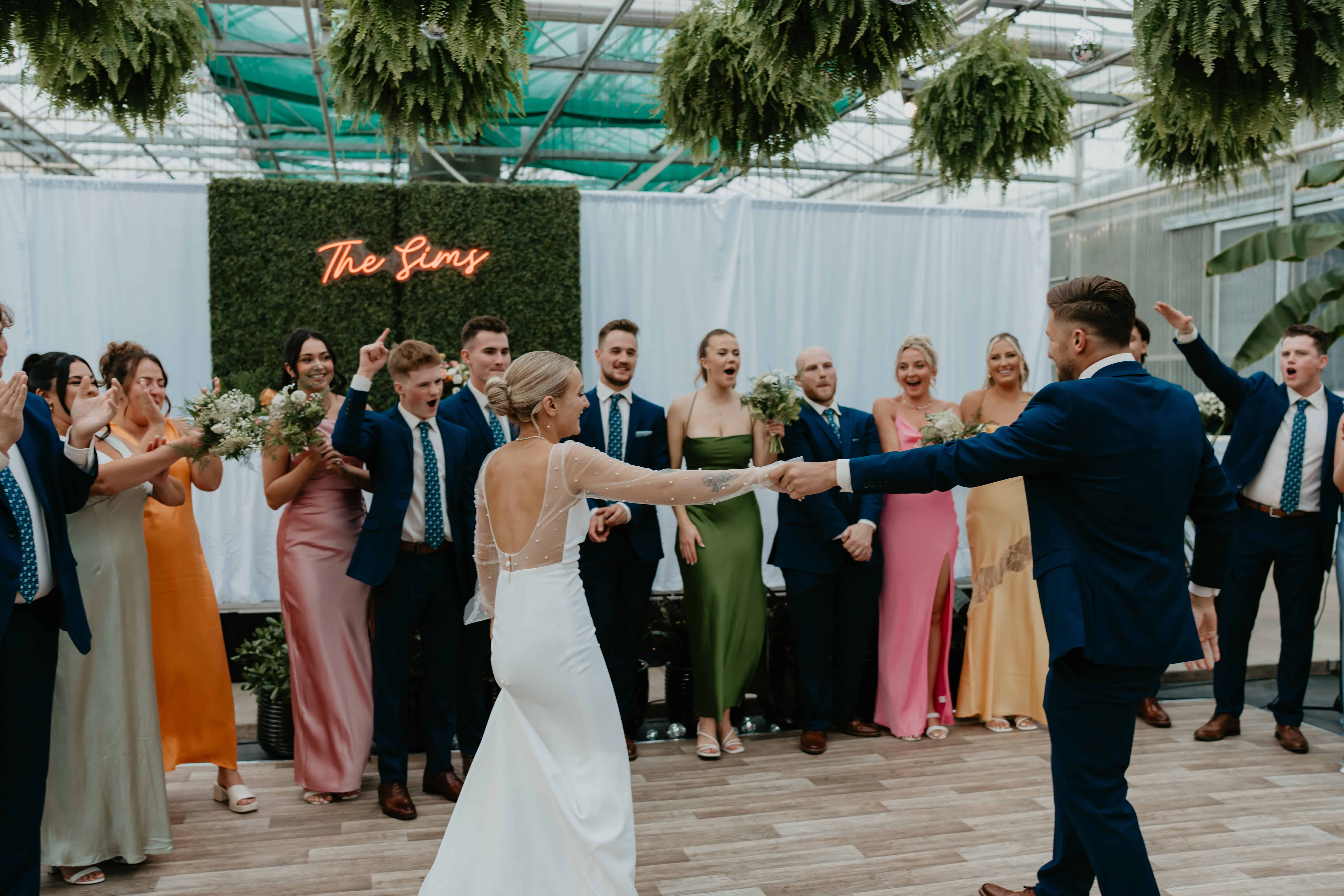 red deer vintage greenhouse wedding